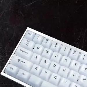 크리스탈키캡 크리미 화이트 제이드 RGB 백라이트 키캡 115키 포그 투명 크리스탈 PC OEM MX 스위치용 게이