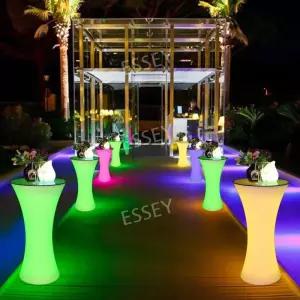 발광바테이블 펍 클럽 파티룸 바 발광 야광 의자 세트 발코니