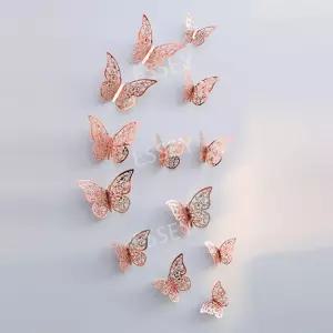 꾸미기 금속 나비 디자인 질감