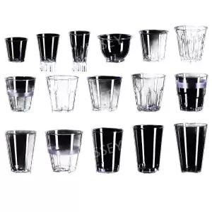 플라스틱 투명 카페 물컵 항공컵 두꺼운 일회용 기내식