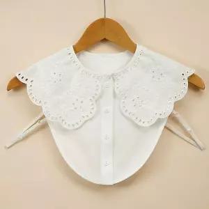 [에스에스_63]자수 페이크 카라 넥케이프 이너카라 빅카라