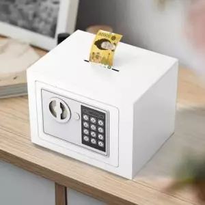 [문구/오피스] 가정용 소형금고 지폐투입 저금통 미니금고 비밀번호