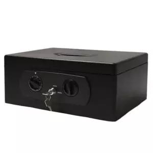 [문구/오피스] 업소용 돈통 오픈형 철제 2단 다이얼 열쇠 소형 금고 캐쉬박스 8868xxl