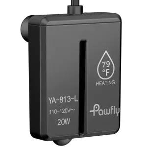 Pawfly 20W 미니 잠수식 수족관 히터 온도 조절기가 장착된 1.5-3갤런 어항 베타 소금물 및 담수용 소형