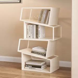 인테리어 오픈형 장식장 책장 가구 블랙 홈스타일링 코너 4단 디자인