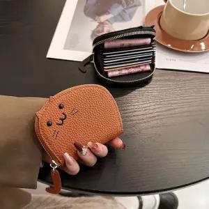 [에스에스_63]가죽카드지갑 카드지갑 반지갑 지퍼 교통카드