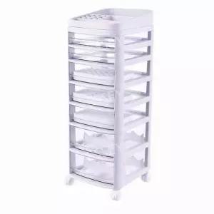 정리함 바퀴달린 대용량 이동식 메이크업 화장품 화장대트롤리 저장 선반 네일 슬림