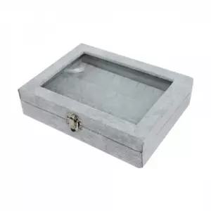 투명창 악세사리 귀걸이보관함 S 그레이 반지보관