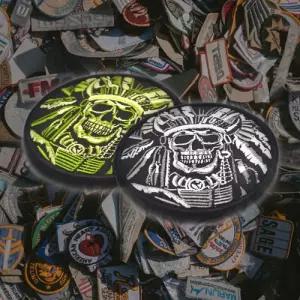 밀리터리 패치 와펜 데스스컬 2종 서바이벌용품