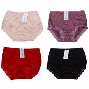 레오파드 빅사이즈 홑겹 팬티