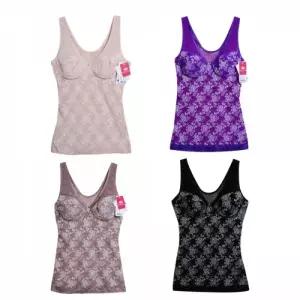 여름 노와이어 꽃패턴 브라런닝