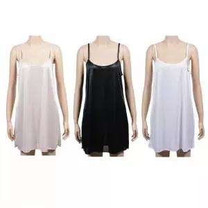 끈조절 롱슬립 원피스 치마