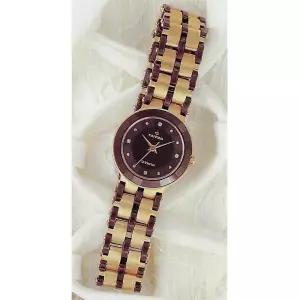 카리타스 다이아몬드 지르코늄 티타늄 여자 명품 예물 선물 고급 금장 티타늄 손목 시계 / C180F 