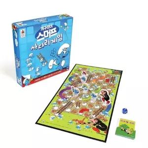 개구쟁이스머프 사다리타기 보드게임 유아용 주사위 말판 놀이 교구