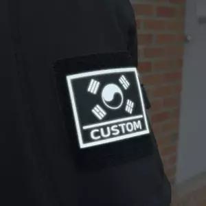 태극기 반사 패치 커스텀 와펜 밀리터리