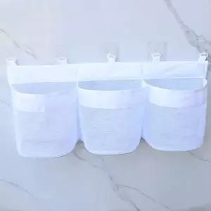 (색상 화이트)정리함 부착형 장난감 수납함 수납포켓 정리망 다용도 욕실 장난감_24986113