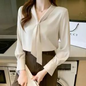 프릴블라우스 블라우스코디 여자 가을 편안한 정장 의류