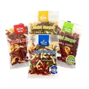 [반려] 바우와우 100g 버거 모이스트 강아지 간식 트릿 X20개