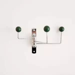 회전형 행거 그린 고정후크 벽 3구 고정 옷걸이 고정후크 우드행거