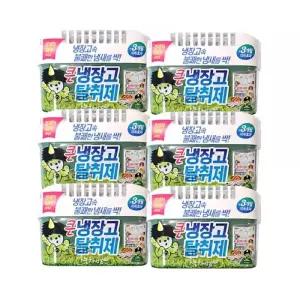 산도깨비 큰 냉장고 탈취제 녹차성분 냉장고 냄새제거 420g x6개