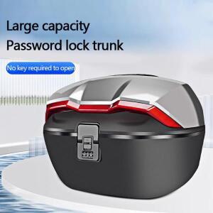 오토바이 트렁크 비밀번호 잠금 장치, 두꺼운 대용량 범용 방수 및 충격 방지