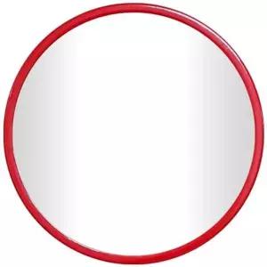[에이치플러스몰]GPM7308 메탈 대형 원형 벽거울 50cm 레드 제조한국