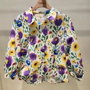 스테파니 HC13 7부플라워셔츠 A26SH6211