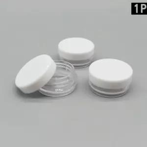 화장품 공병 투명 크림용기 2g 라운드흰색병 립밤 미