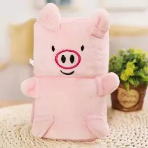 무릎담요 캐릭터 극세사 따뜻한 사무실 담요 돼지 휴대용담요 동물담요 캐릭터담요 귀여운담요
