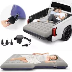 선즈드루 2025 캠핑 가정 트럭 텐트 액세서리(블루)를 위한 베개 조절식 공기 매트리스가 내장된