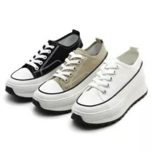 여성 운동화 로우 캔버스 신발 키높이슈즈 데일리