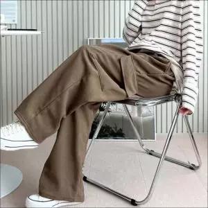 여자 골덴바지 카고팬츠 겨울 기모 바지 코듀로이 기모팬츠