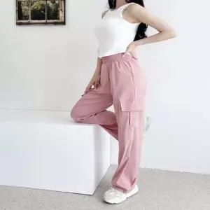 바지 여성아이스쿨 VR181W 밴딩팬츠 카고와이드