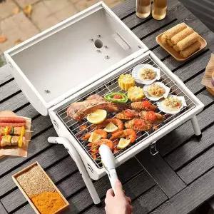 훈제 그릴 휴대용 숯불화로 캠핑용 BBQ그릴 캠핑화로대 야외그릴