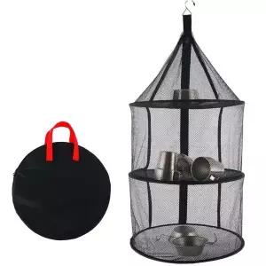 메쉬 건조망 캠핑 3단 식기