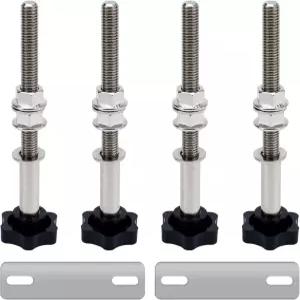 조이트레이스 스테인리스 스틸 트랙션 보드 장착 표면 방청 처리 부식 방지 핀 4.72-6.69인치 12-17cm 홀