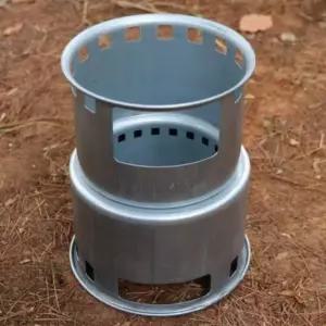 캠핑 화로 미니 자연가스 난로 원통형