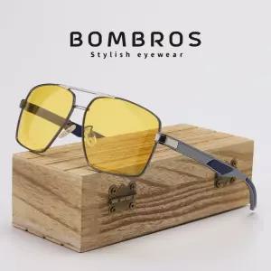 [무료 특가] 야간 운전 편광 선글라스 안경 옐로우렌즈 스퀘어보잉