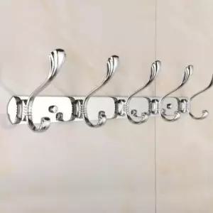 [생활] 다용도후크 옷걸이 욕실 실버 주방 옷방 고급 스테인레스 후크 도어 스틸