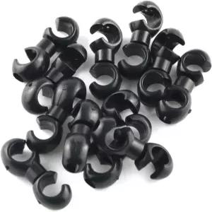 E-뛰어난 12pcs 자전거 MTB 브레이크 기어 하우징 고정 홀더 가이드 S 스타일 버클 클립 케이블 회전 S-훅