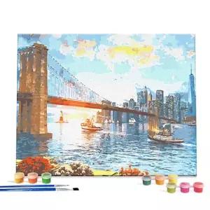 DIY 명화 그림그리기 세트 뉴욕 브루클린 다리 40x50