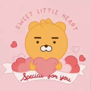 DIY 그림 그리기 카카오프렌즈 하트 라이언 25x25