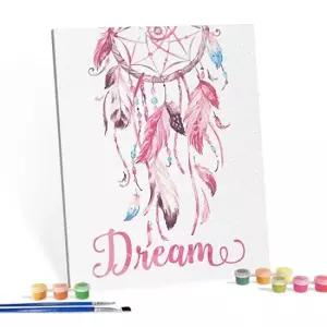 DIY 명화 그림그리기 세트 핑크 드림캐쳐 40x50