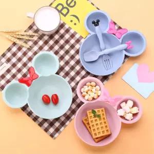 이유식 어린이간식접시 식판 유아식기세트 디저트그릇