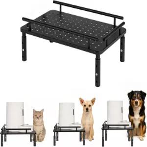 고양이와 개 목 을 위한 반려동물 사료 스탠드 자동 공급기용 금속 홀더 급수기 대부분의 및 높이 조절