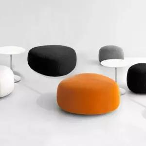 조약돌 쿠션 의자 인테리어 사무실 리셉션 두꺼운 홈데코