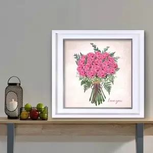 장미 그림 액자 30W ROSEBOU2 장미그림액자 로즈데이선물 꽃다발 발렌타이데이선물