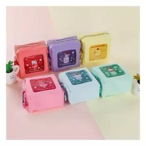 오피스룩 산리오 쁘띠 사각 파우치 6종