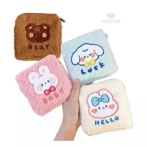 어성봄옷 뷰레이터닷컴 플러쉬 뽀글이 미니 파우치 생리대