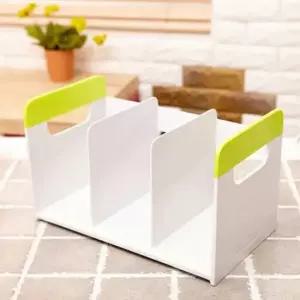 [문구] 플러스 책꽂이 서류꽂이 3단 연두 문구 사무용품